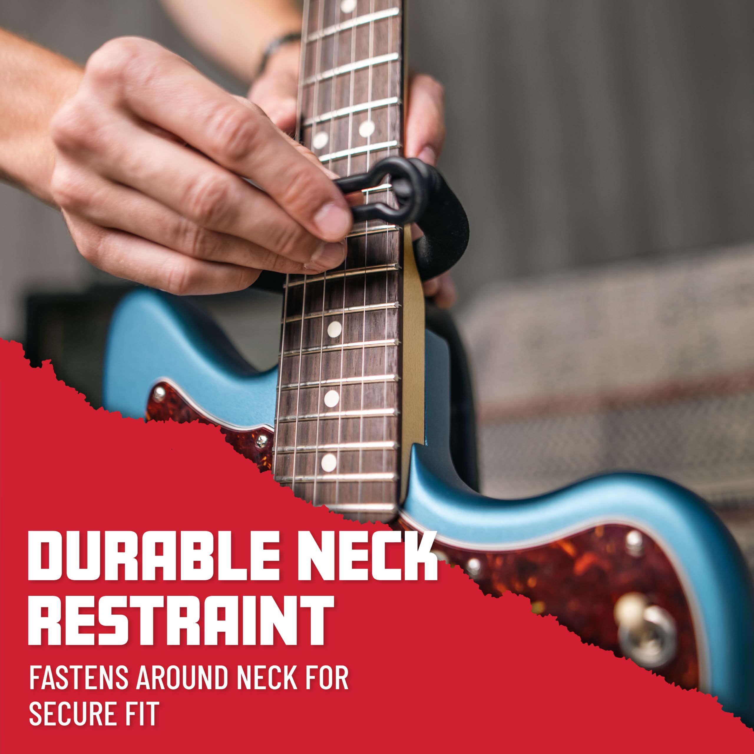 Gator GFW-GTR-1000 Frameworks Adjustable Guitar Stand, Holds Single Electric or Acoustic Guitar, ()