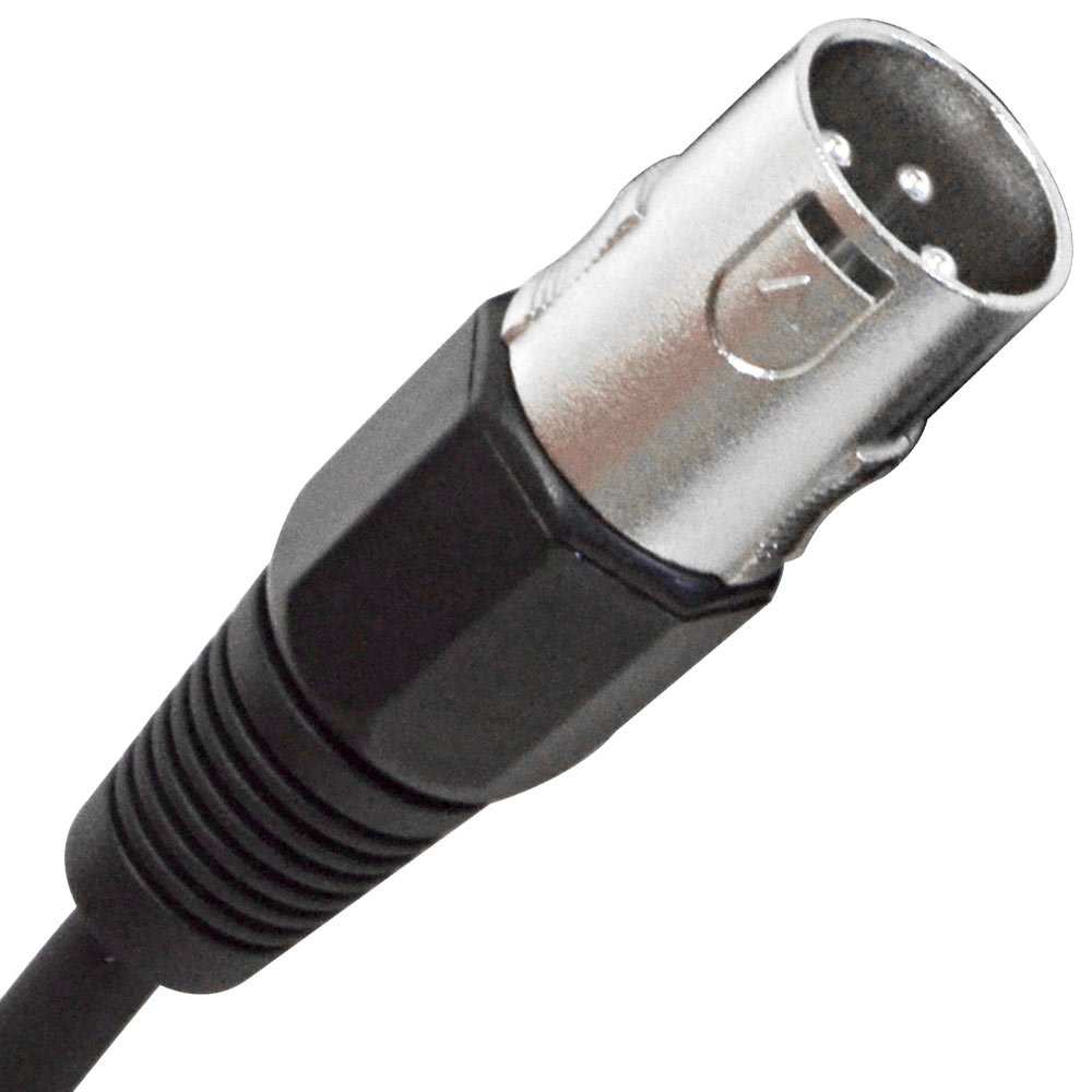 Seismic Audio – SATRXL-M2 – Black 2′ XLR Male to 1/4″ TRS Patch Cable