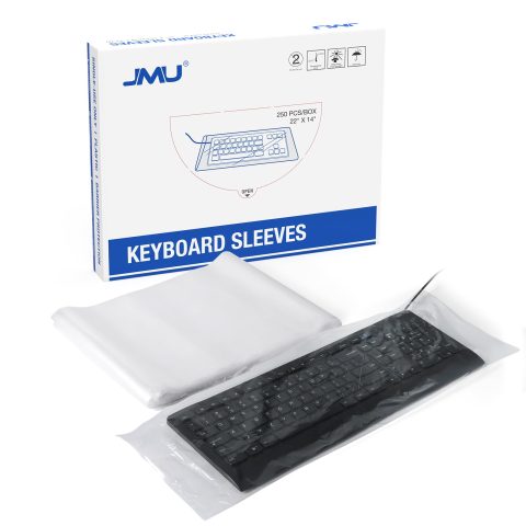 JMU 250 Pcs Disposable Universal Keyboard Sleeves, 22″x13.78″, Waterproof