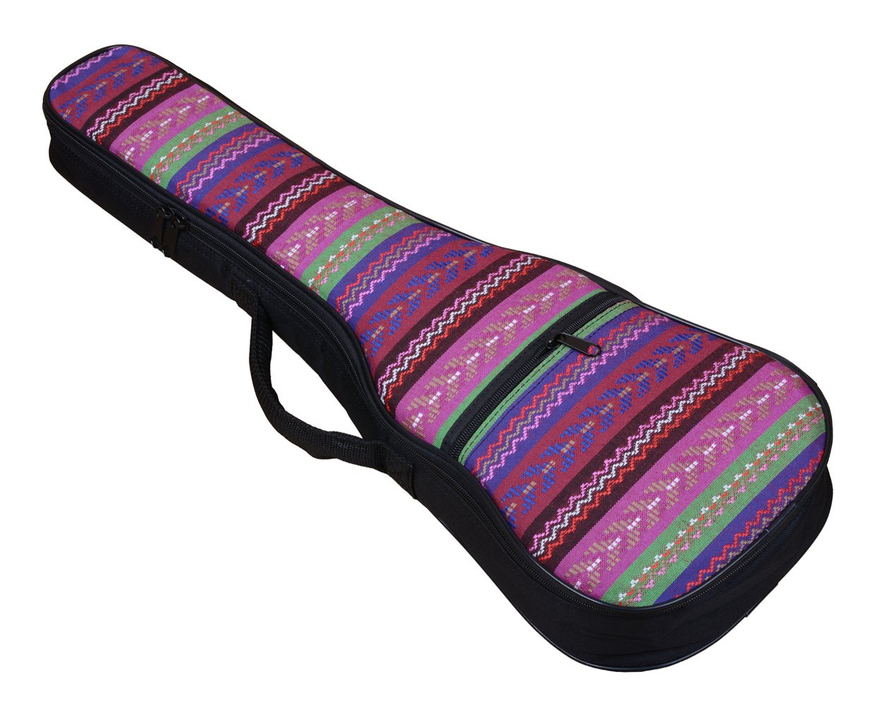 HOT SEAL 10MM Sponge Padding Waterproof Durable Colorful Conventional Ukulele Case Bag with Storage (21 Inch, Bohemia No.1)