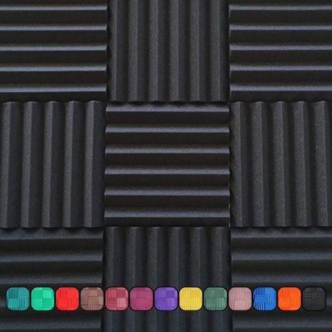 Soundproofing Acoustic Studio Foam – Plum Color – Wedge Style Panels 12”x12”x2” Tiles – 4 Pack