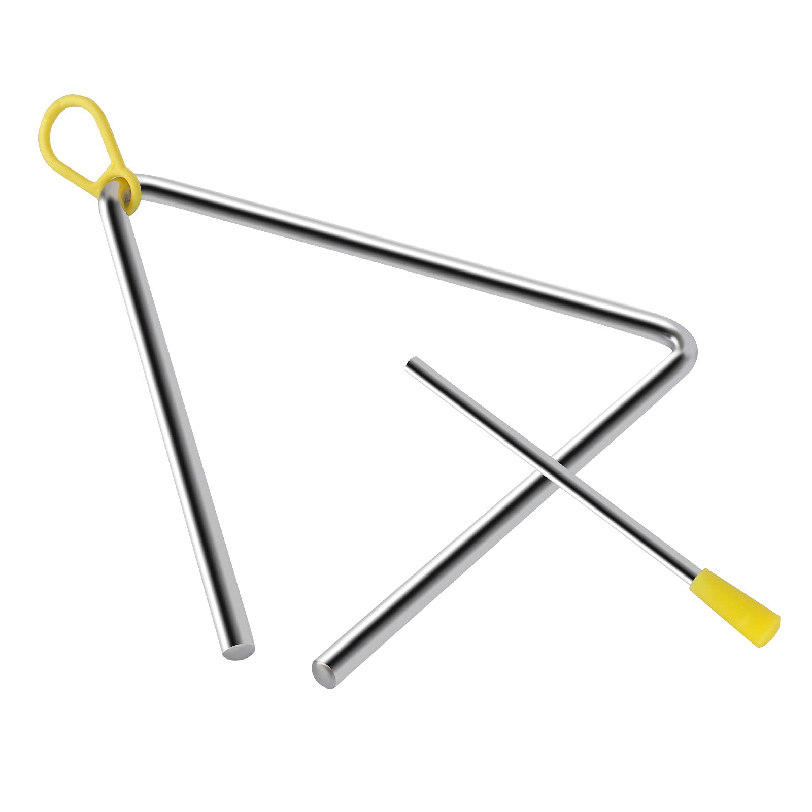 EASTROCK Triangle Instrument Set 4 Packs 7 8 9 10 Inch with Striker