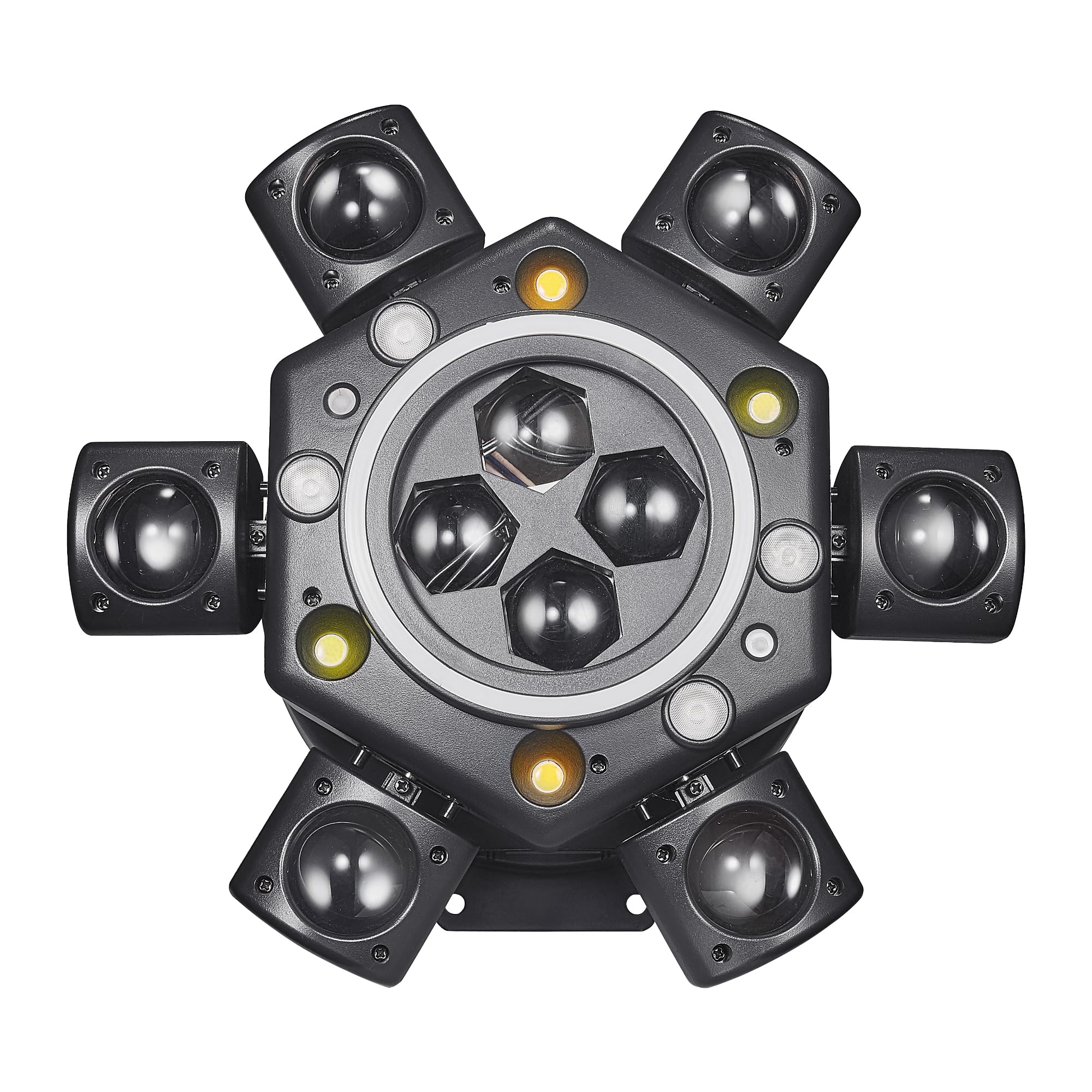 Moving Head Dj Lights for Parties, 180W LED RGBW 6 Arms with Mixed Lighting Effects,DJ Stage Lighting for Party Disco Club Wedding Bar (2)