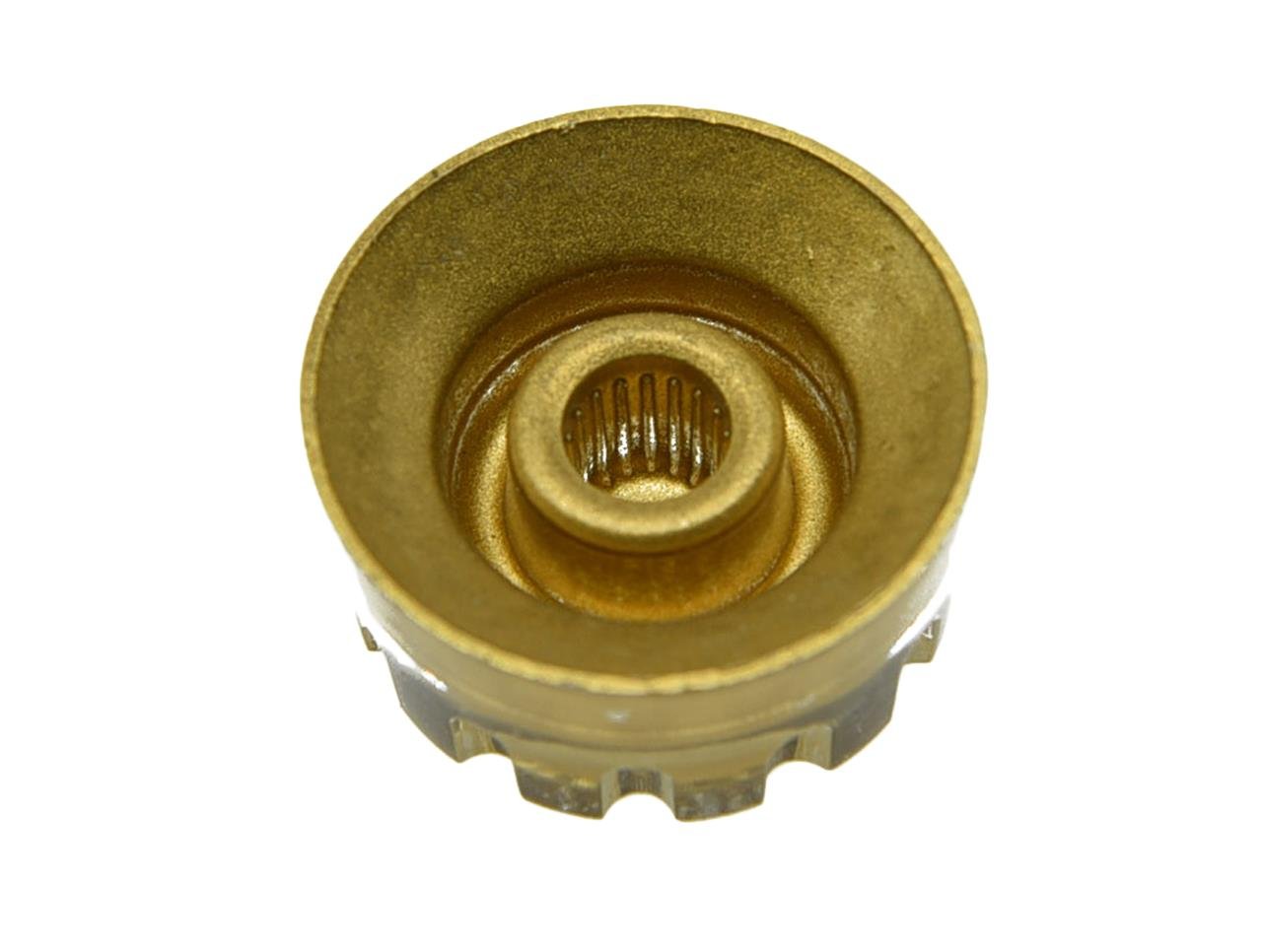 Dopro Set of 4 Gold Knurled Metric LP Guitar Speed Dial Knobs Control Knobs for Epi Les Paul/Import Guitar Bass w/Coarse 5.8mm Split Pots