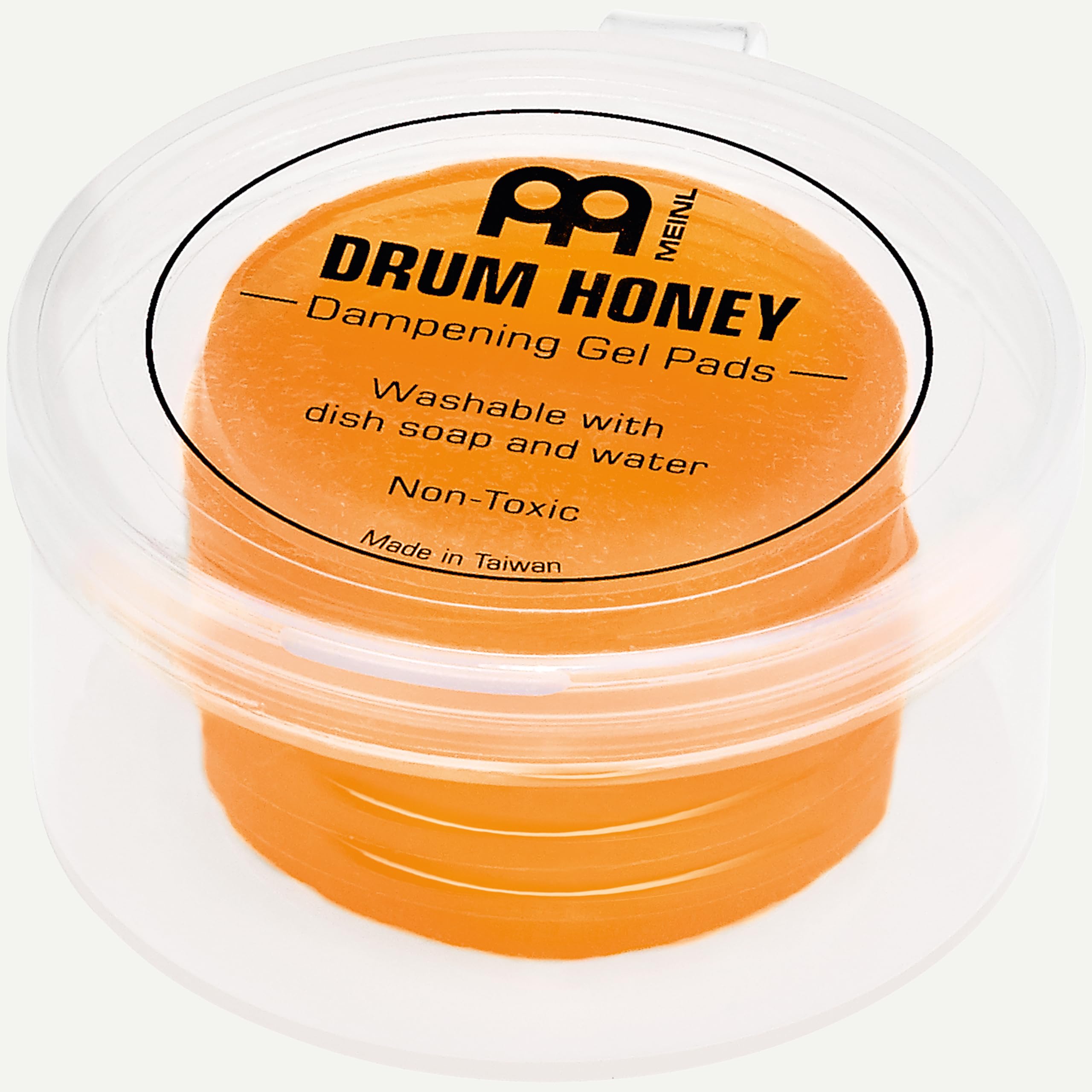 Meinl Cymbals Drum Honey Dampening Gel Pads for Drums and Cymbals with Container and Dividers, Reduce Vibration and Ring, 6-pc Pack