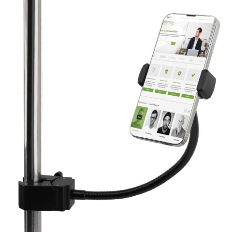 Mic Stand Phone Holder,11.81″ Long Flexible Gooseneck Arm