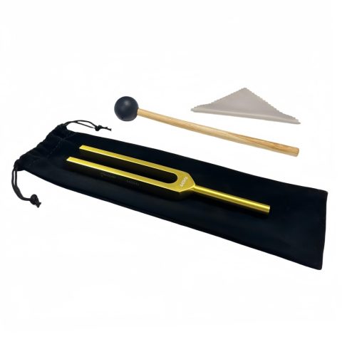 Miwayer Professional International A A440Hz Tuning Forks Golden for Healing, Medical, and Music – Multi-Frequency Tuning Fork Kit for Sound Therapy, Meditation, Chakra Balancing