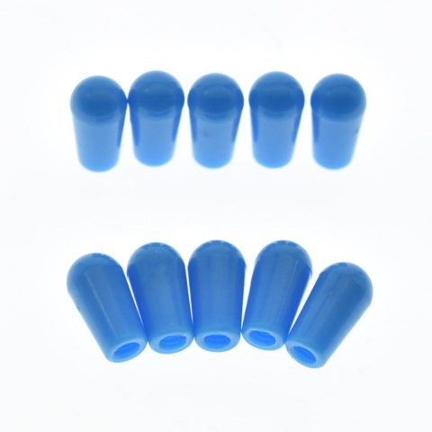 Dopro 10-Pack American #8-32 Thread 3 Way Toggle Switch Cap Tip Knob for USA Les Paul Pickup Selector/Switchcraft Light Blue