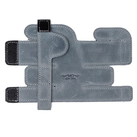 Trumpet Valve Guard XL Genuine Leather Protection Trumpet Valve Cover Valve Wrap (Gray)