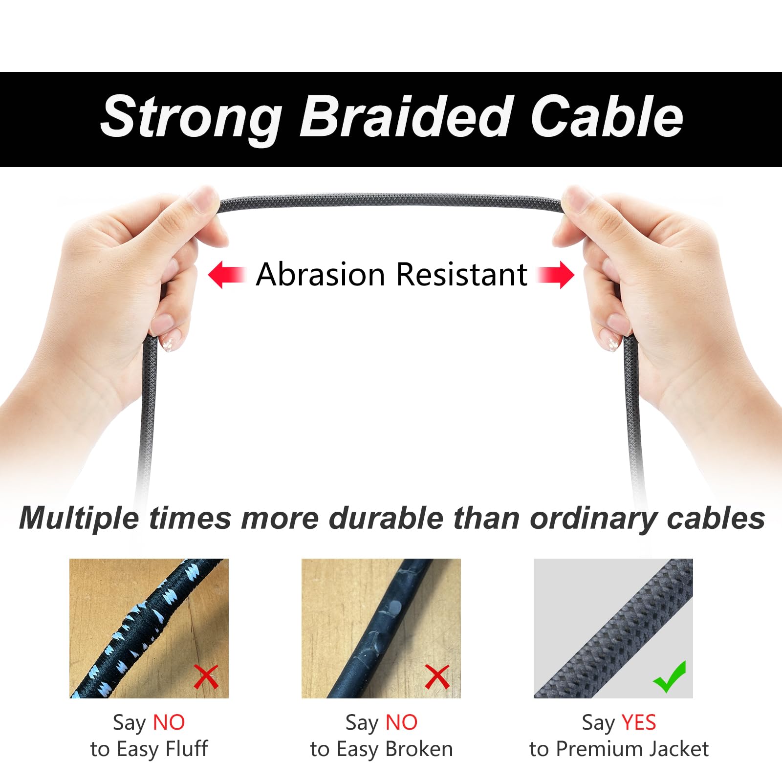 XLR Splitter Cable, Devianl XLR y Splitter 2 Female to 1 Male, Balanced Dual Female to Male Microphone Cord Adapter Combiner, 5 FT, 2 Pack