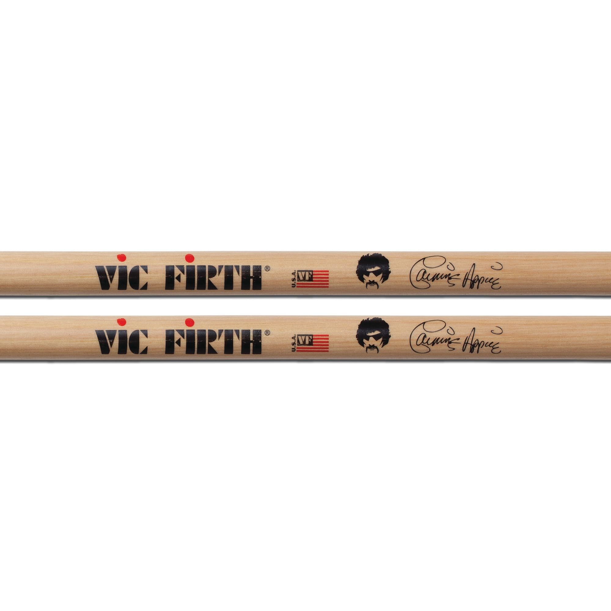 Vic Firth Signature Series Carmine Appice Drumsticks – 3‑Pack Bundle with Austin Bazaar Polishing Cloth