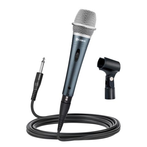 CAROL Edur-916S Silver XLR Wired Vocal Microphone for Singing－Supercardioid