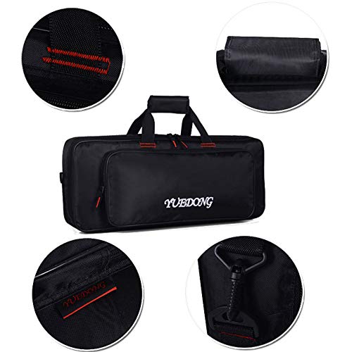 GEBIBB 37 key Keyboard Bag for Roland JD-Xi or Korg MicroKorg,Midi Keyboard Case, 23.6”X10.8″x3.9″, Shoulder Strap