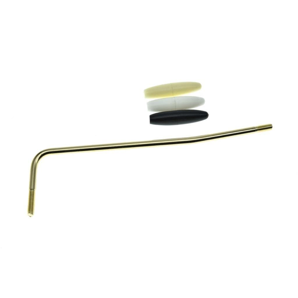 KAISH Stainless Steel USA Thread Tremolo Trem Arm Whammy Bar Fits American/Mexican Standard or Vintage Strat Gold with 3 Tips