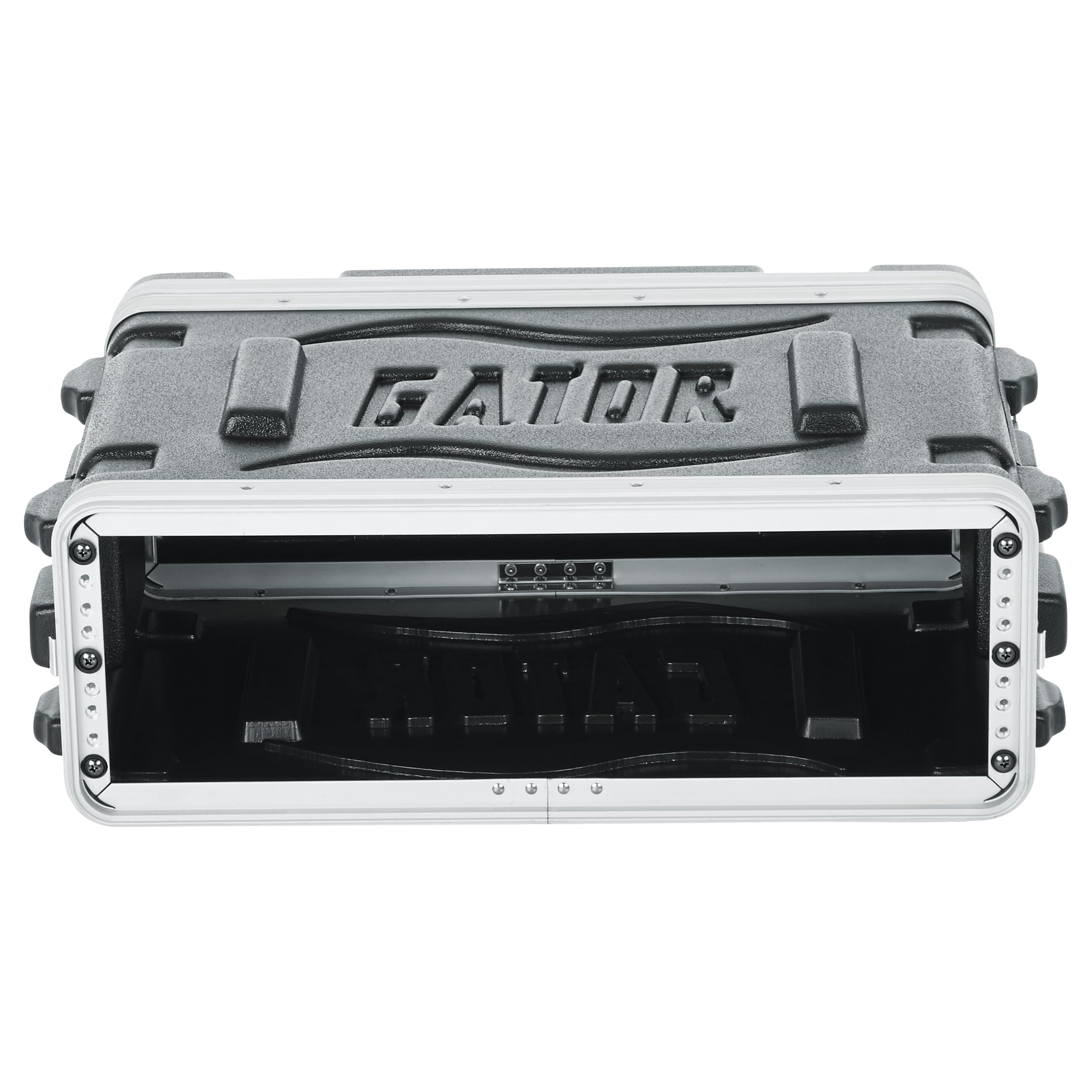 Gator Cases Lightweight Molded 3U Rack Case with Heavy Duty Latches, Shallow 14.25″ Depth (GR-3S)