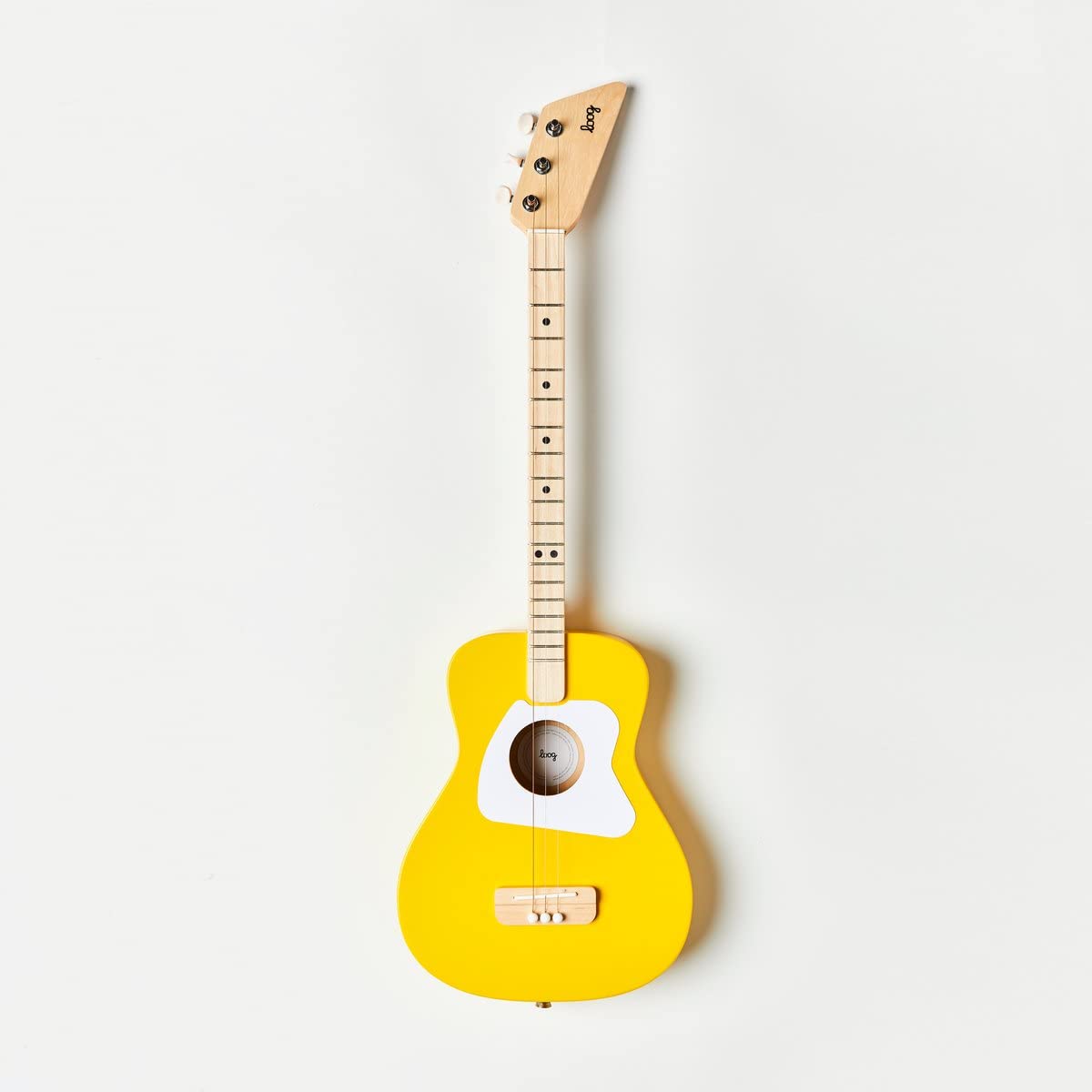 Loog Pro Acoustic kids Guitar 3-strings Ages 6+ Learning App and Lessons Included Yellow