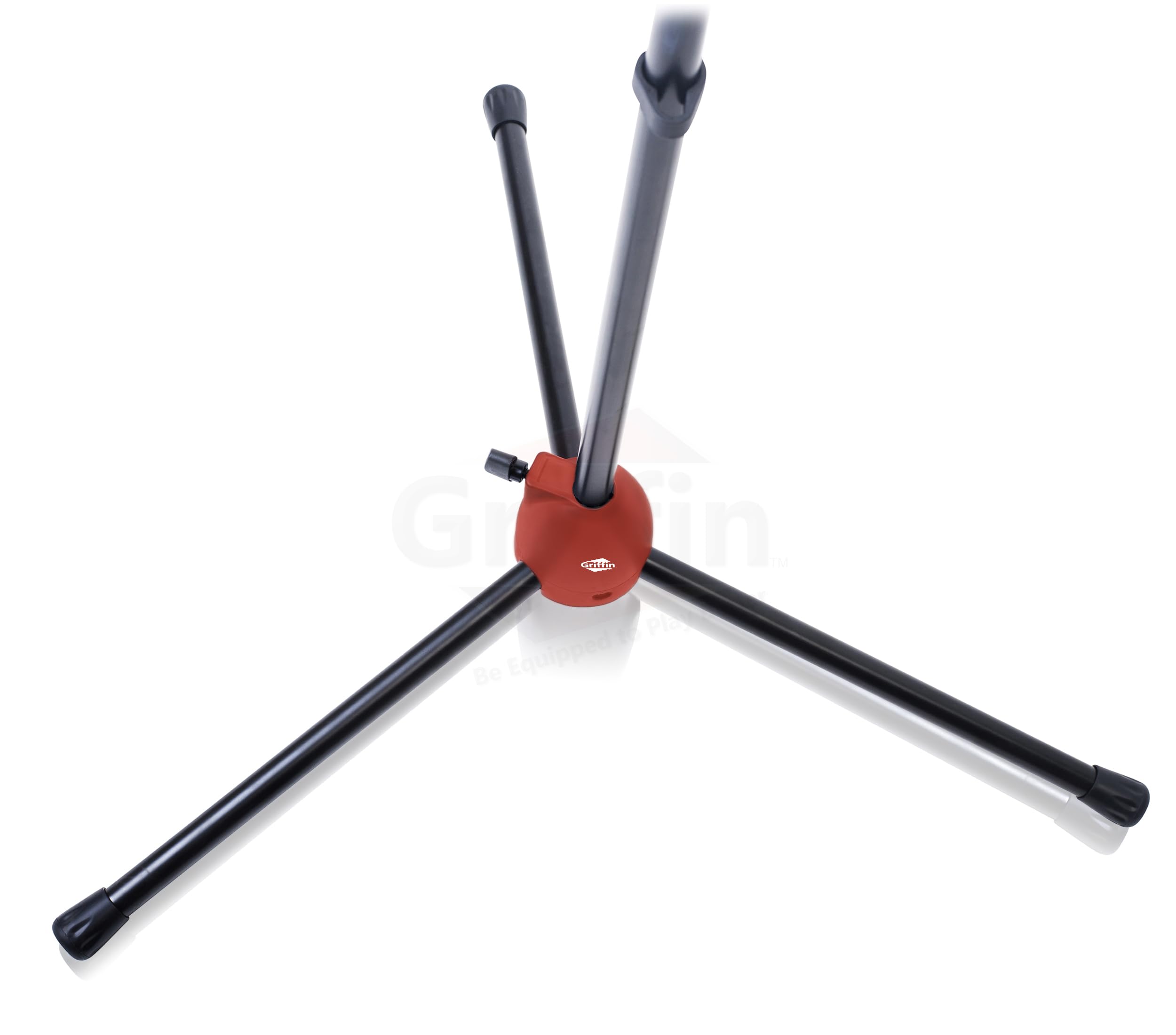 GRIFFIN Microphone Stand (StageLOCK Series) with Telescoping Boom Arm & Mic Clip – Tripod Leg Base, Collapsible Arm for Studio, DJ, Karaoke Use