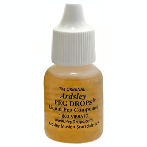 Ardsley Peg Drops – The Original Liquid Peg Compound for Violin, Viola, Cello & Bass – Stops Slipping and Squeaking Pegs – Easy “No-Remove” Application – 1/3 oz (9.8ml)