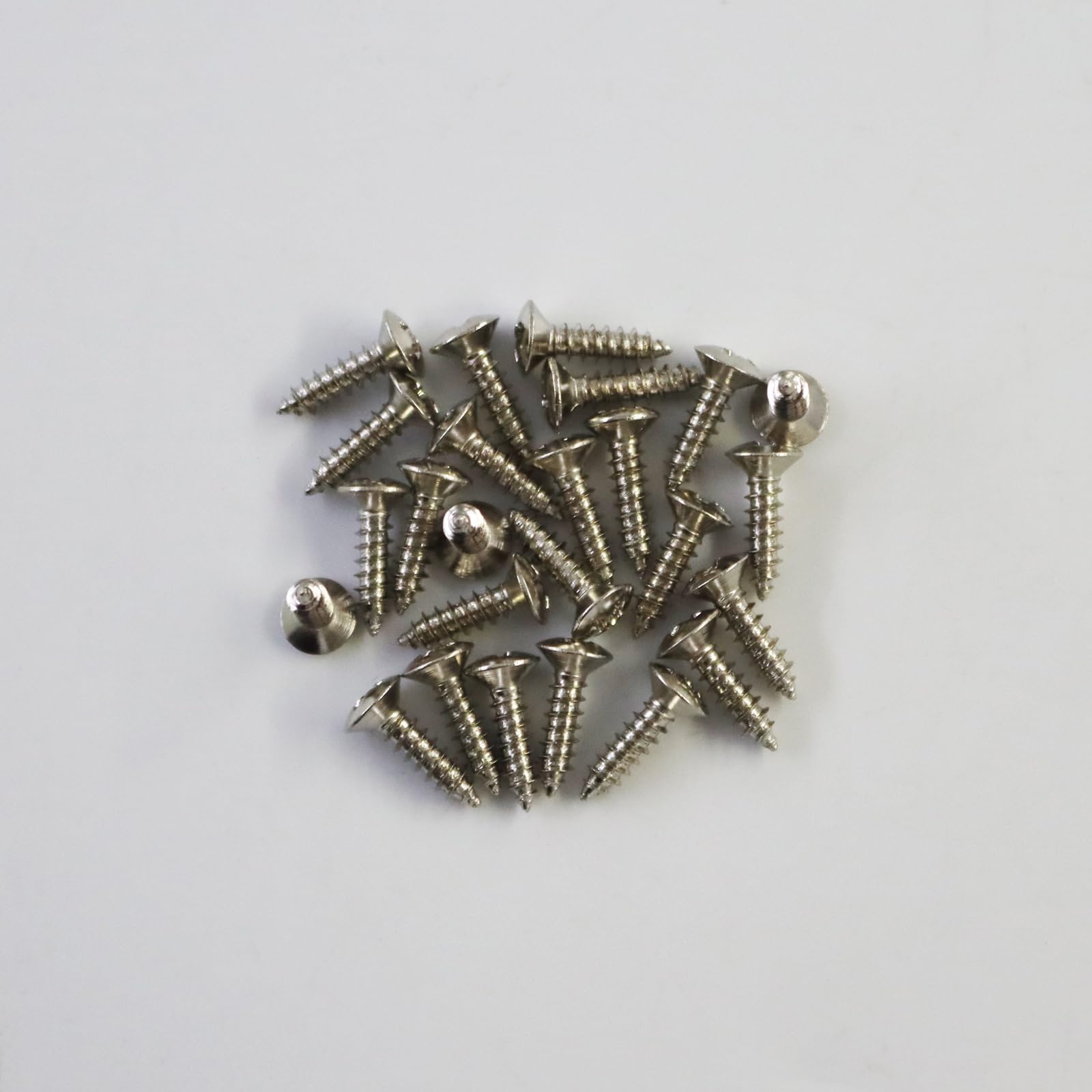 Phrilam #4 x 1/2″ Pickguard Screws for Electric Guitar & Bass, Silver 25PCS