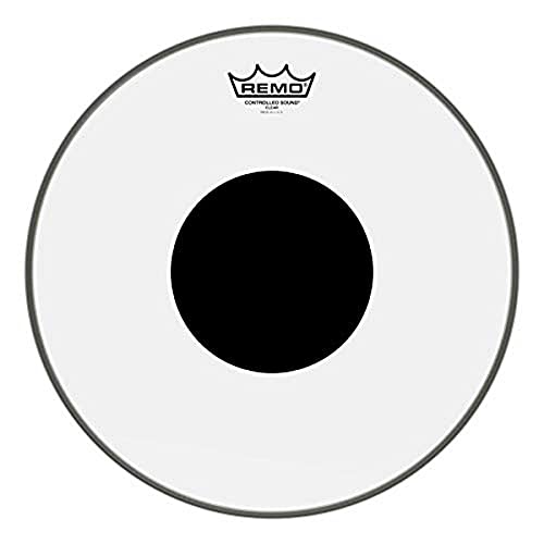 Remo Controlled Sound Clear Drum Head with Black Dot – 14 Inch