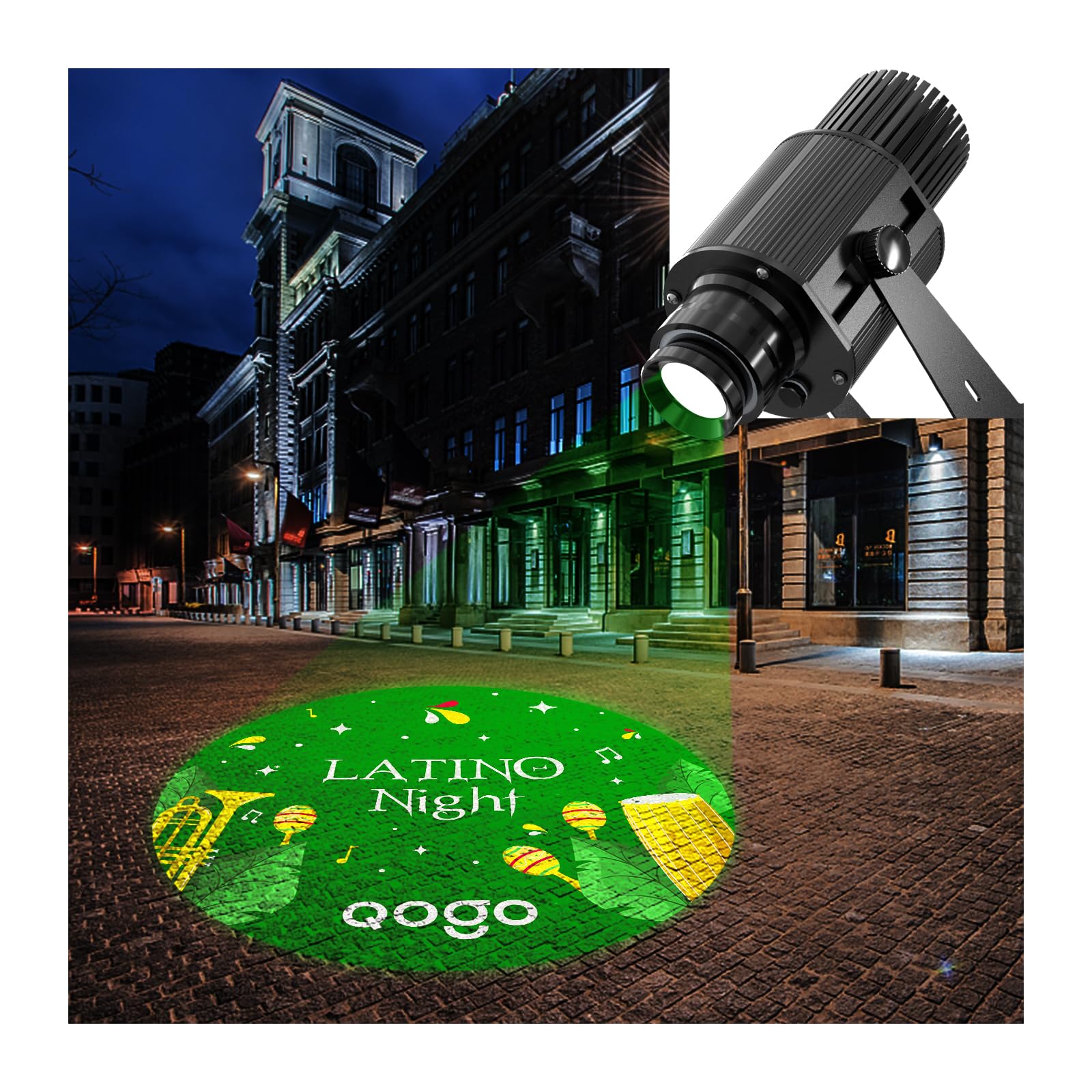 ππ¨ππ¨ π©π«π¨π£ππππ¨π« Custom Logo Lens for Bar and Company Business Outside π’π©ππ Waterproof led Lights Images to Advertising and Weddding 100watt