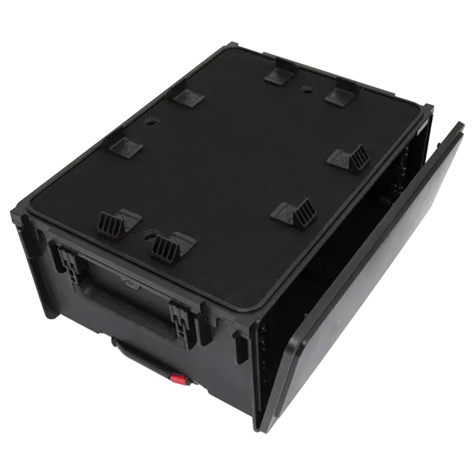 SKB 4U Studio Flyer Rack Case with TSA Locks & Wheels, Injection Molded