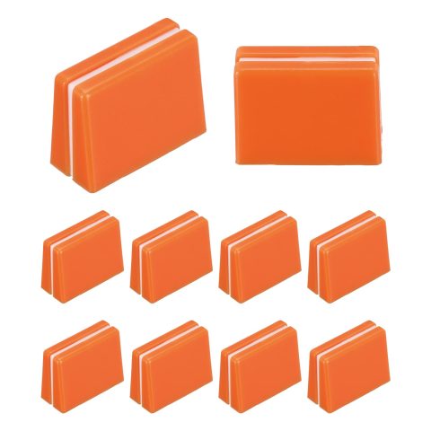 MECCANIXITY Universal Fader Knobs, Orange Mixer Fader Caps Slider Potentiometer Replacement Plastic for DJ Controller Mixer Console, 10 Pack