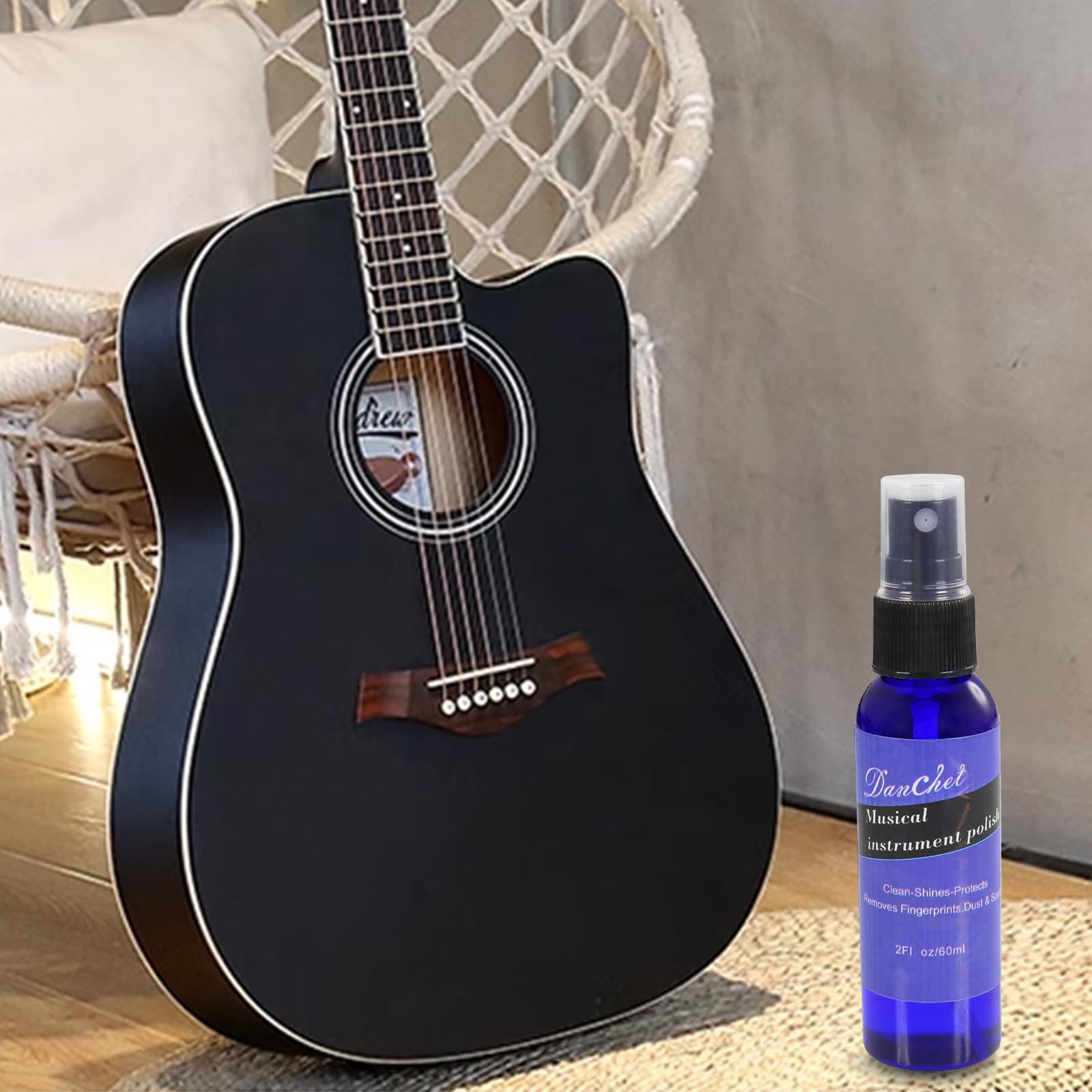 Guitar Cleaner-Polish 60ml-Body and Fretboard Maintenance Cleaner, Polish-Musical Instruments polish-Instrument Accessories