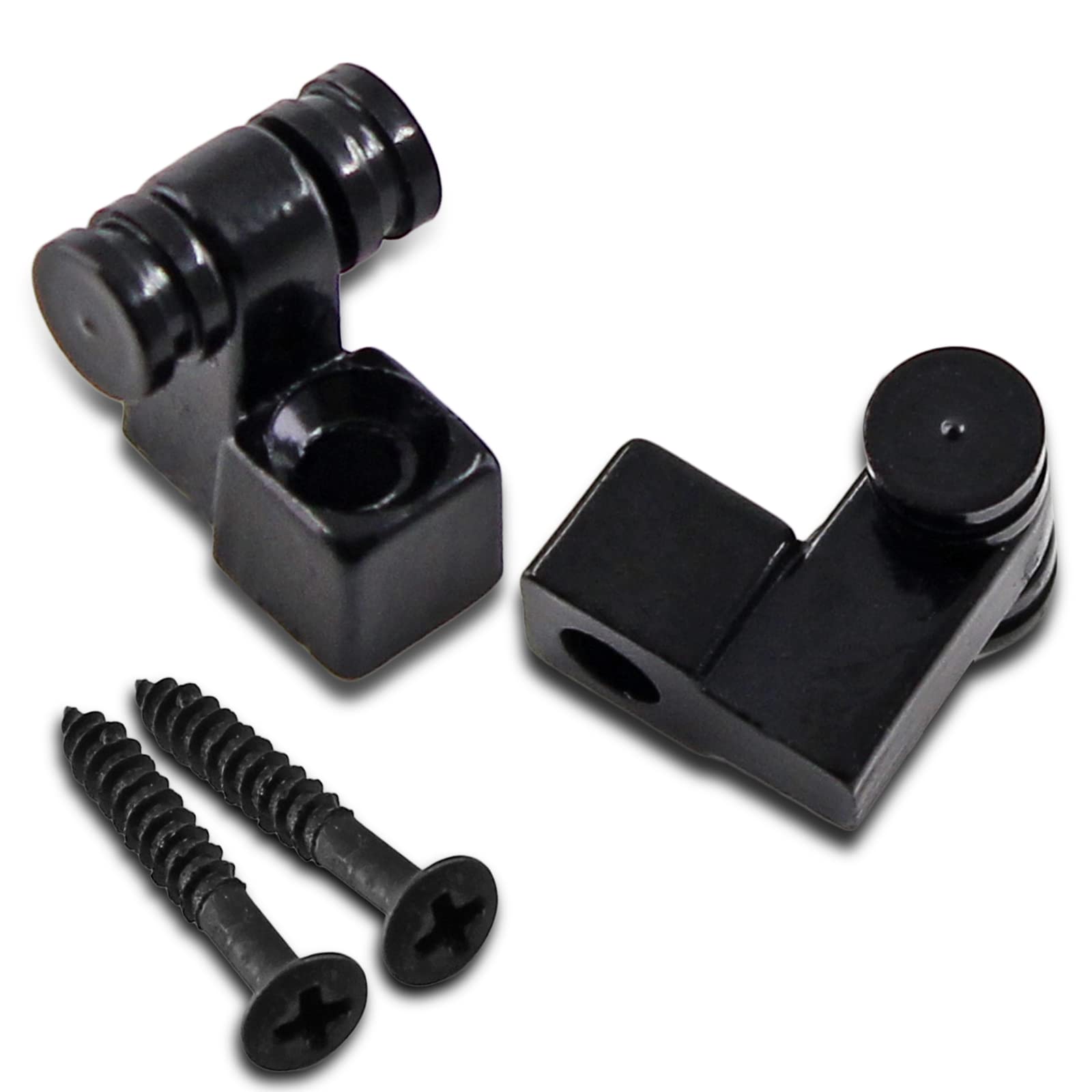Jersvimc 2 Pcs Guitar Roller String Tree, Black, for Tele Start