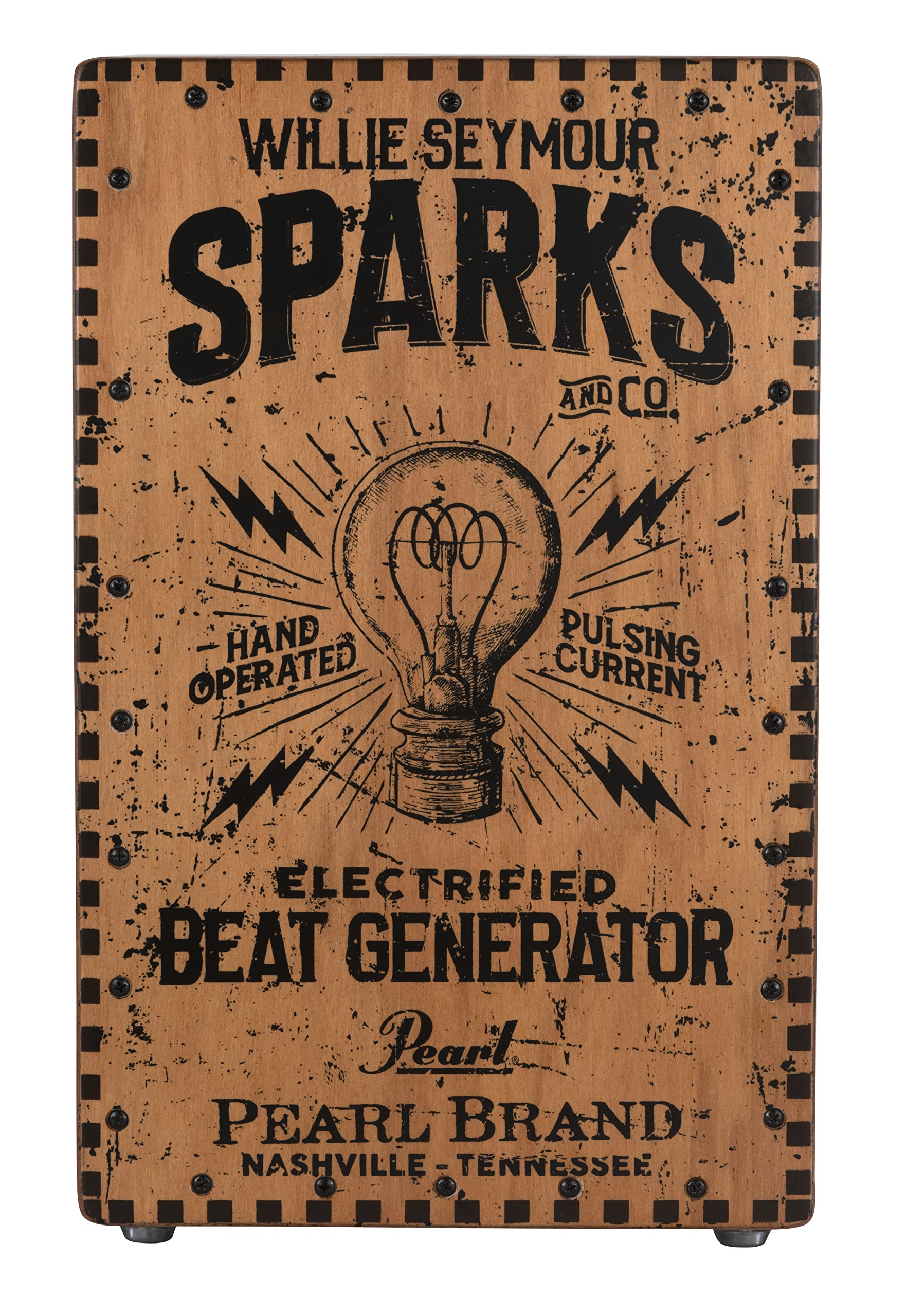 Pearl PBEC210 Electronic Crate-style Cajon – Willie Seymour Sparks Graphic Finish