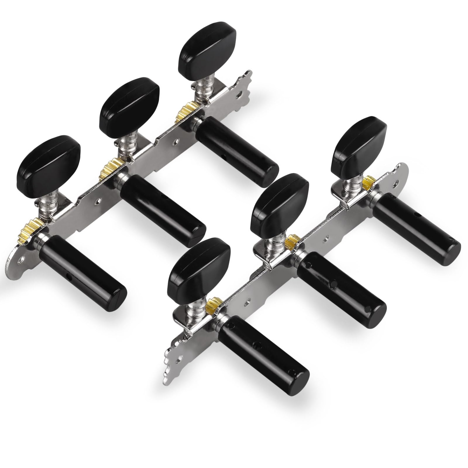 Mr.Power Guitar Tuners 6 Strings Pegs for Guitarist Players Black Button