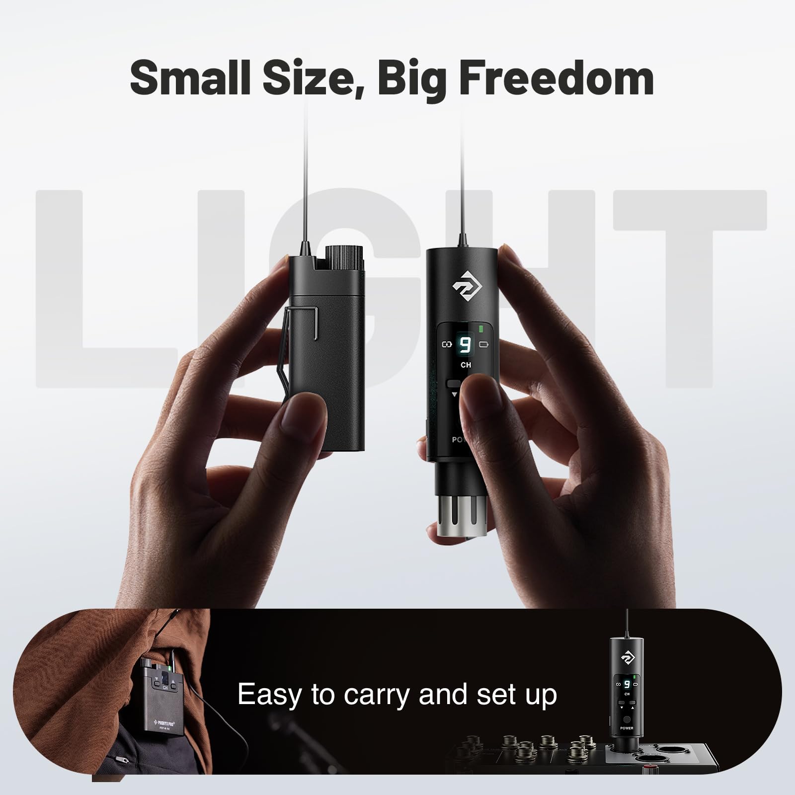 Phenyx Pro Compact UHF Stereo Wireless in-Ear Monitor System PDP-M
