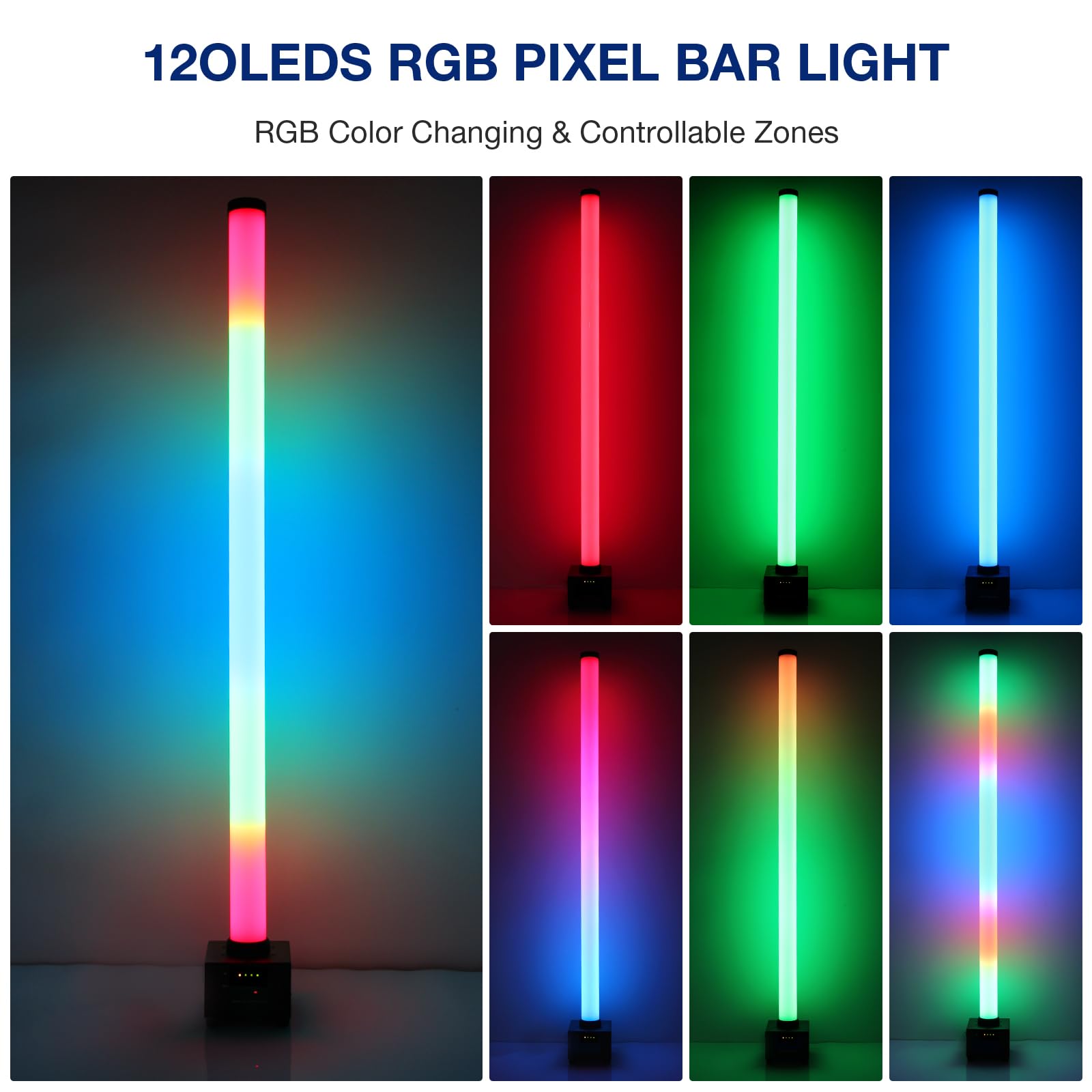 OPPSK Battery Powered Pixel Tube Light Bar for Stage Party