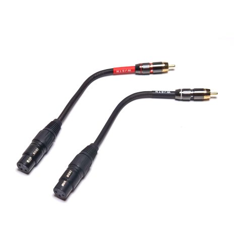 WJSTN XLR to RCA Cable XLR Female to RCA Male Adapter HiFi Audio Unbalanced Cable 2Pack/6 Inches