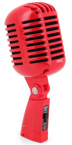 Pyle Retro Dynamic Microphone | Vintage XLR Mic with Stand Mount