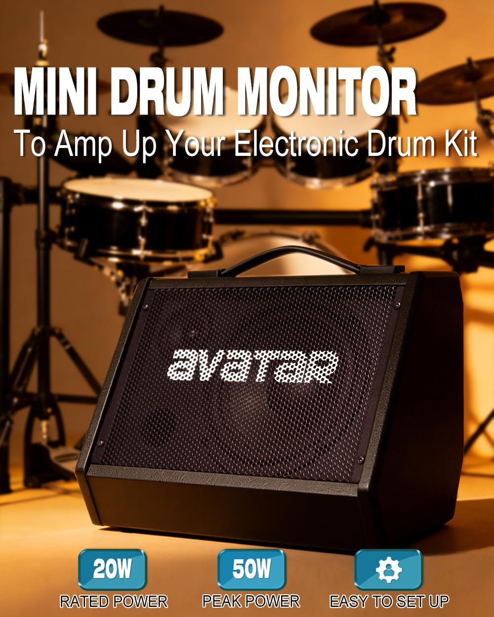 Avatar Electric Drum Amp 20W Edrums Ampplifier for Home Practice