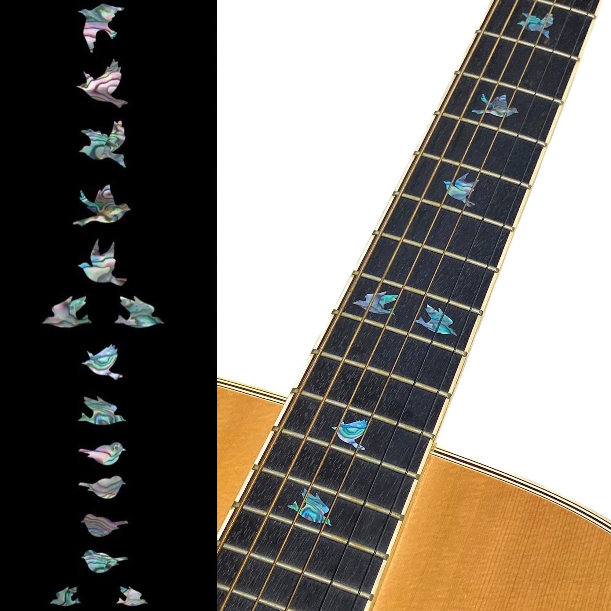 Inlay Sticker Fingerboard Position Marker for Guitar & Bass Doves Abalone Mix