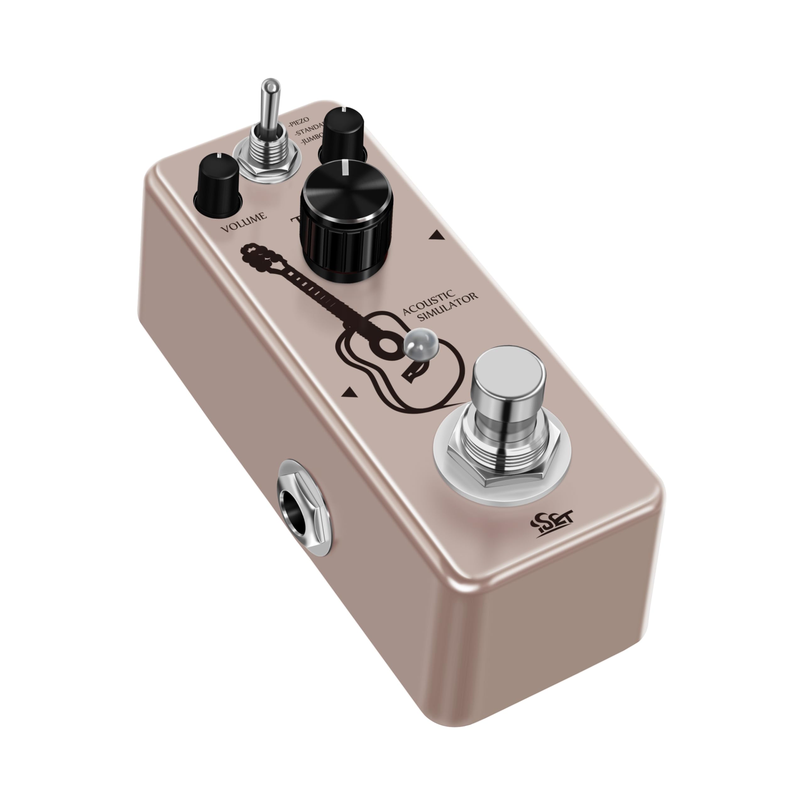 ISET Mini Accoustic Guitar Simulator Pedal For Electrical Guitar With True Bypass