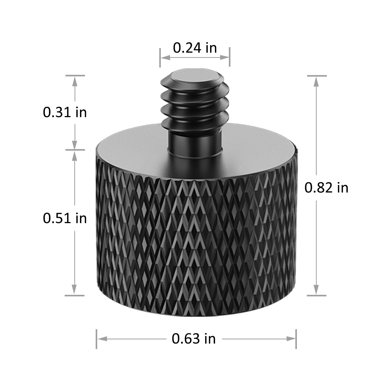Mic Stand Adapter 5/8 female to 1/4 male Screw Adapter Mic Thread Screw for Microphone Stand Mic Mount 8 Piece by Rigych
