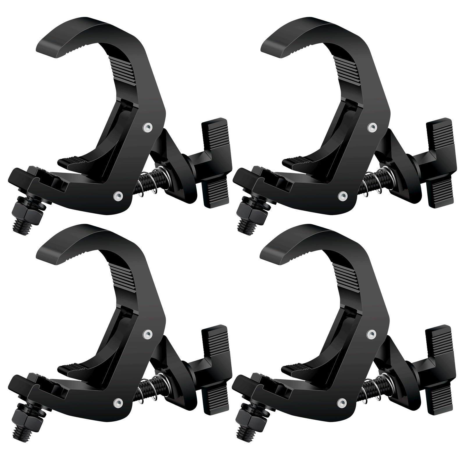 1.65-2.36 Inch Truss Clamp 4 Pack, Czgor Heavy Duty 220lb Stage Light Clamp