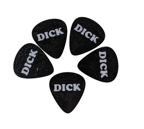 The Dick Pick – Funny Guitar Picks, 5-Pack Medium Gauge (0.8mm)