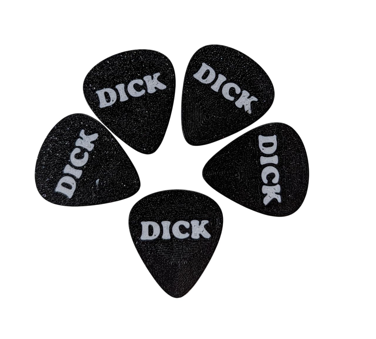 The Dick Pick – Funny Guitar Picks, 5-Pack Medium Gauge (0.8mm)