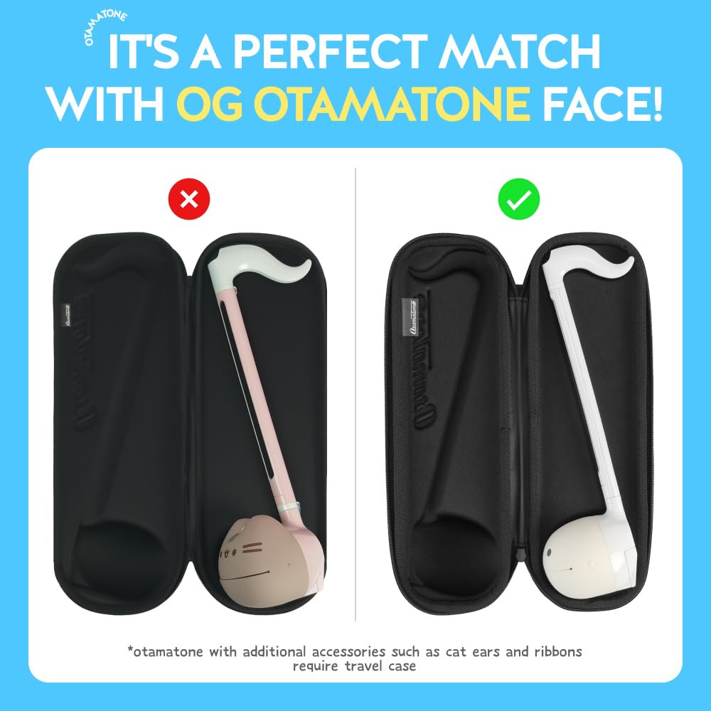 Otamatone Official Slim Case for Deluxe Size (17.25 inch) – Black