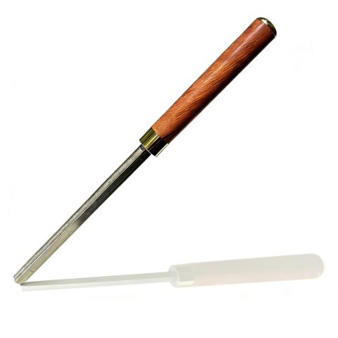 5th Generation Baroque Guitar Fret Crowing File with 3 Crowning Grooves, Guitar Fret Crown Dressing File & Luthier Tool for Repair Guitars, Ukuleles, Bass, Banjo