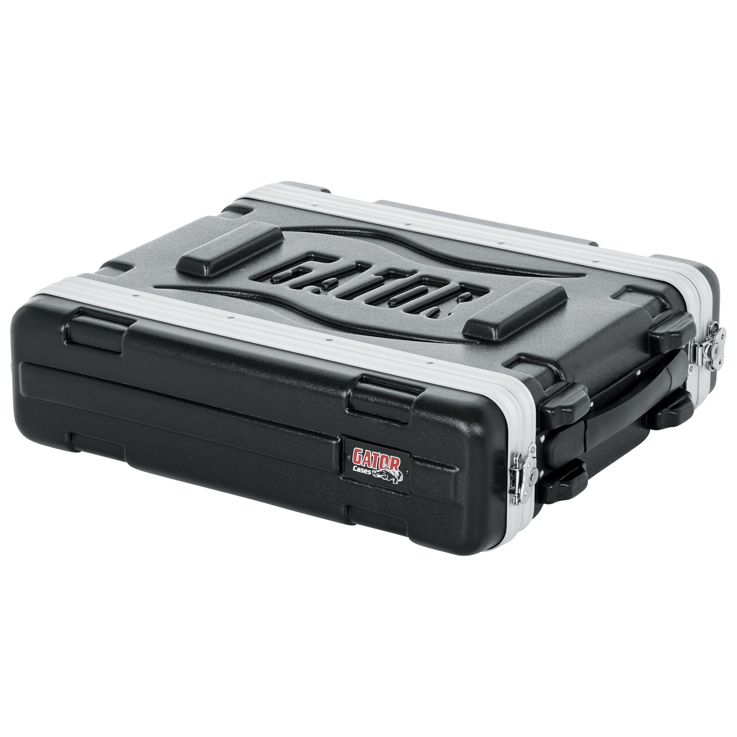 Gator Cases Lightweight Molded 2U Rack Case with Heavy Duty Latches; Shallow 14.25′ depth (GR-2S)