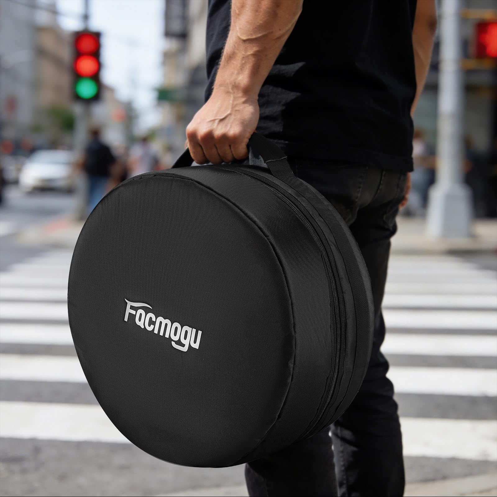 Facmogu Snare Drum Case w/Reinforced Handle, Drums Bag for Cymbal Storage