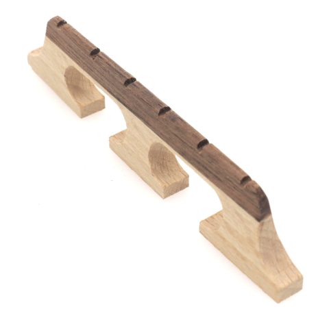 Cheerock 6-String Ebony Maple Composite Banjo Bridge with Dual-Pivot Design