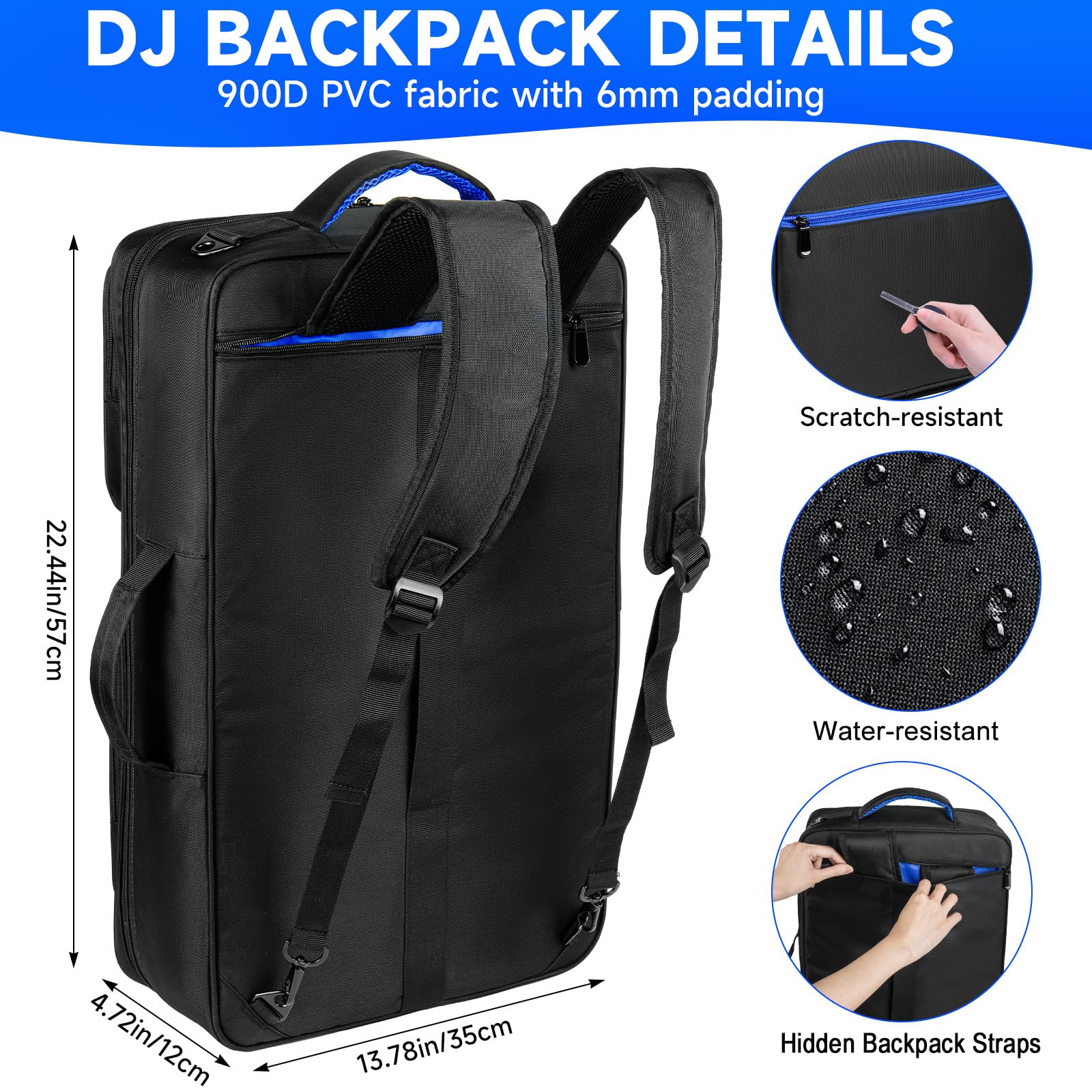 DJ Controller Case Compatible with Pioneer DDJ-FLX4/DDJ-REV1/DDJ-SB3/400