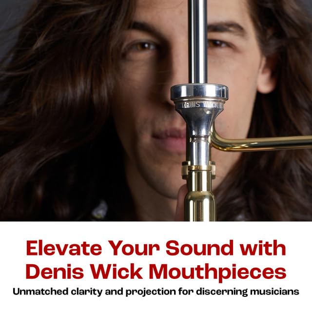 Denis Wick Classic Trombone Mouthpiece Silver Plated, 5880-4AL – Barrel Backbore for Balanced Tone & Smooth Response – Large Shank Fitting Trombone Accessory for Easy Articulation – 26 x 6.72 x 7.38mm