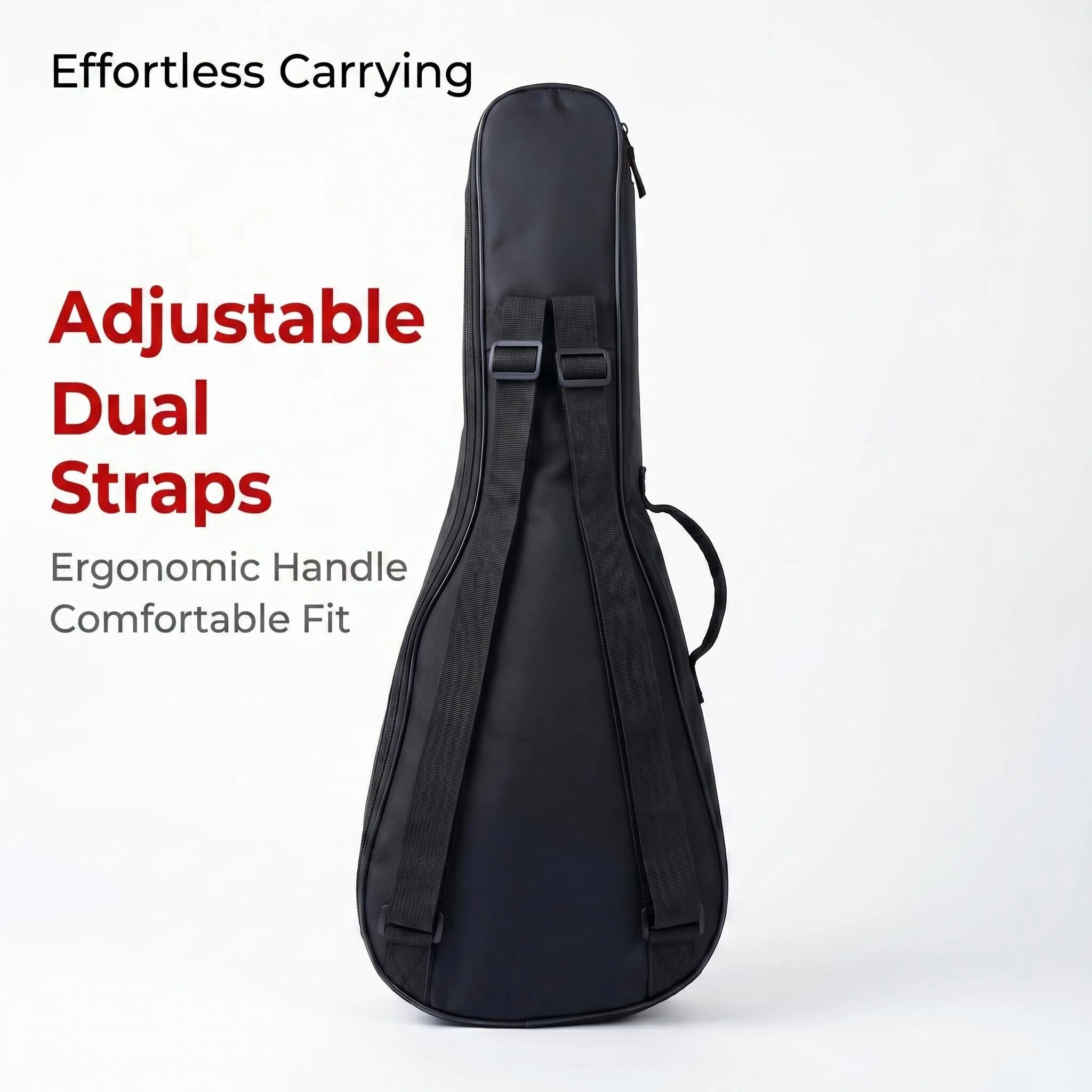 MUINS Ukulele Case,Ukulele Bag Soft Uke Fits Tenor ukuleles 25.6″-26.77″
